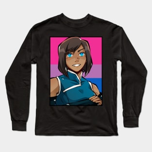 Korra The Legend of Korra Bisexual Flag Long Sleeve T-Shirt